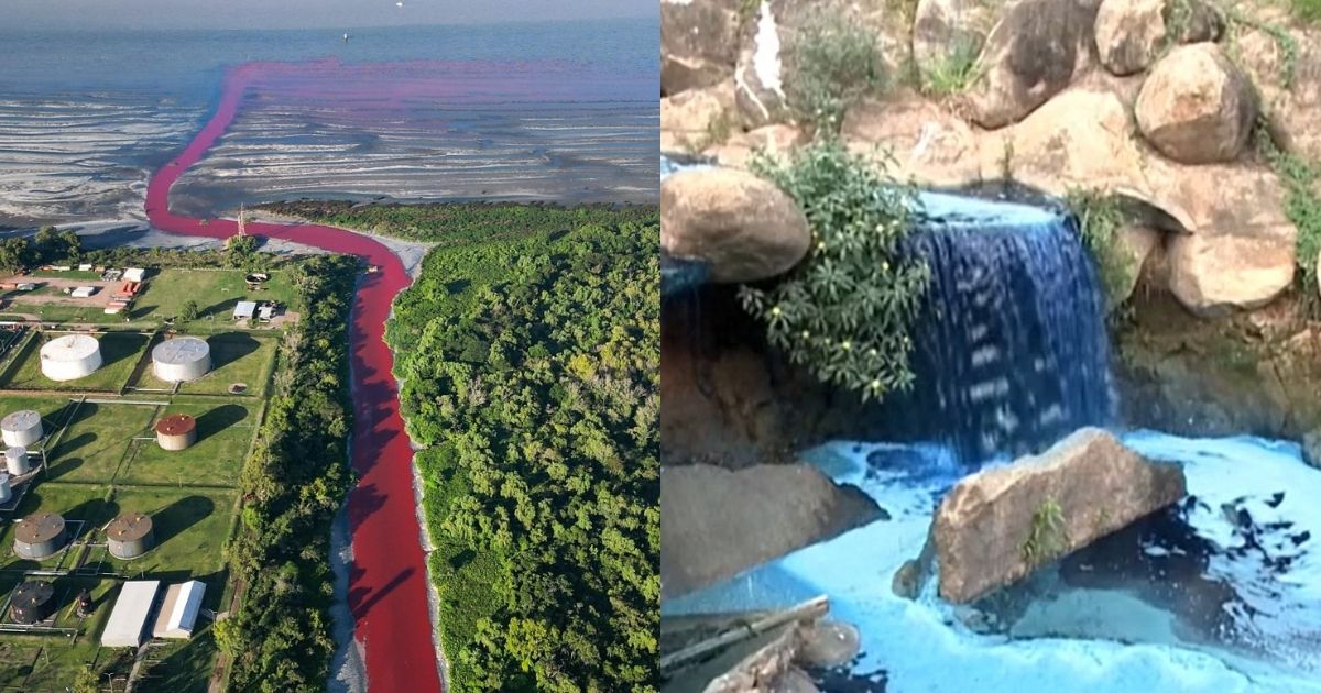 Polluted waterways in Argentina and Brazil