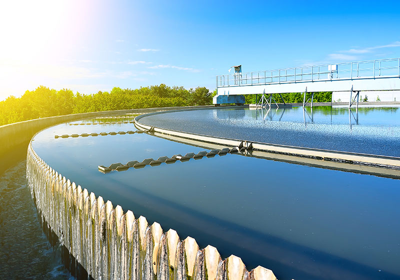 Wastewater treatment plant in North Carolina, USA