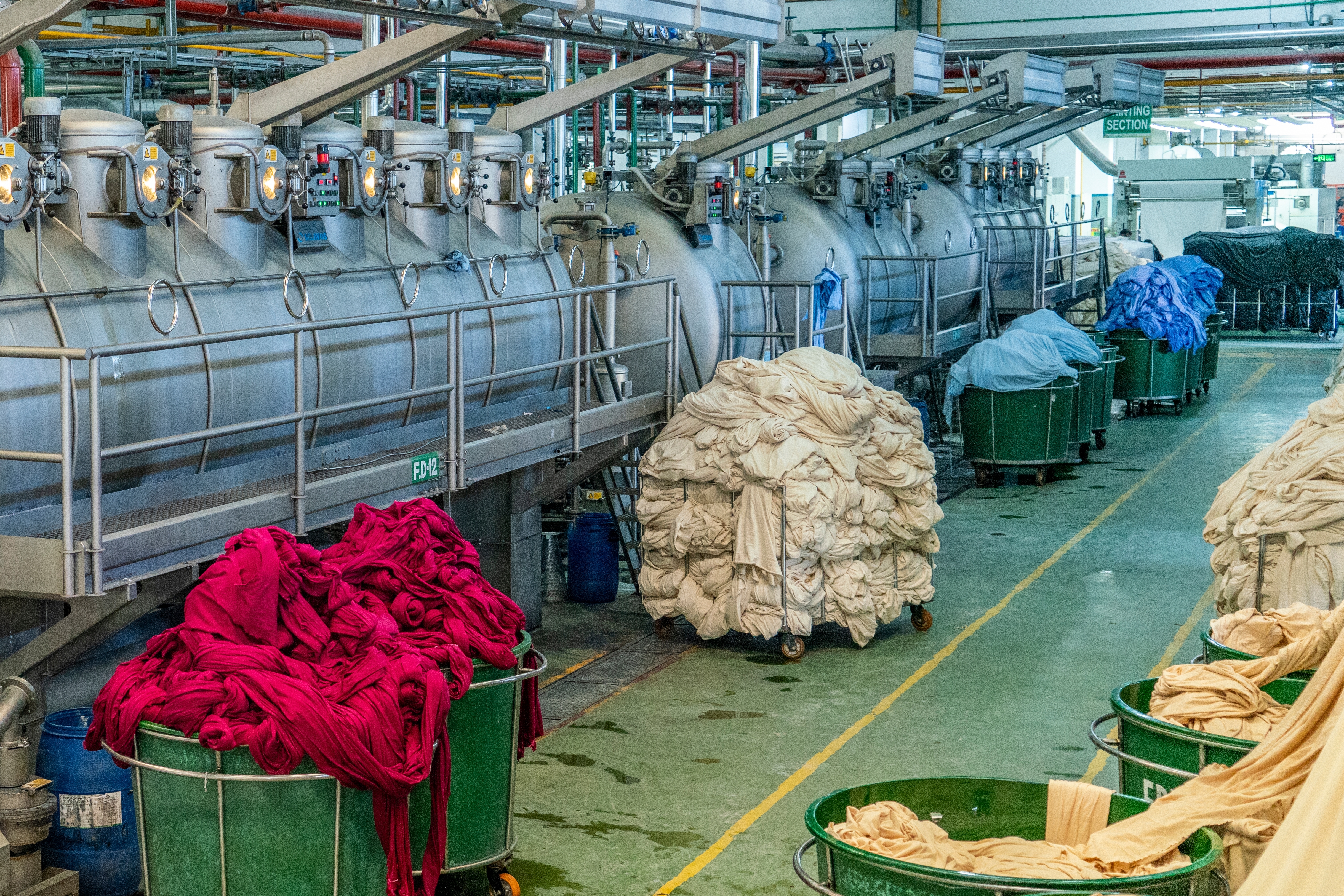 Traditional textile dyeing